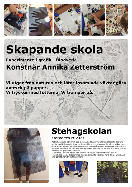 Affisch utställning Skapande skola  Eslövs museum
